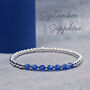 September Birthstone Bracelet Sapphire, thumbnail 1 of 6