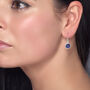 Tanzanite Round Gemstone Pendant And Earring Set, thumbnail 3 of 5