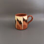 Stoneware Tea Mug Or Tankard In Black And Beige Colour, thumbnail 4 of 5
