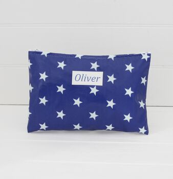 Star Personalised Wipe Clean Overnight Washbag, 3 of 9