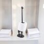 Stainless Steel Giraffe Kitchen Towel And Toilet Roll Stand, thumbnail 1 of 5