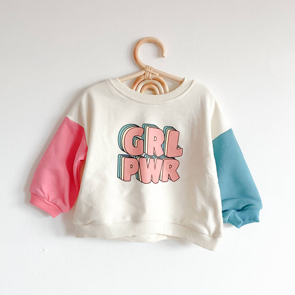 Girl Power Kids Sweatshirt By Sadler Jones