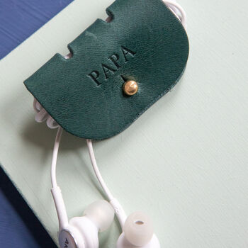 Personalised Leather Cable Tidy, 10 of 11