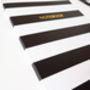 Black And White Striped A5 Foil Notebook, thumbnail 2 of 5