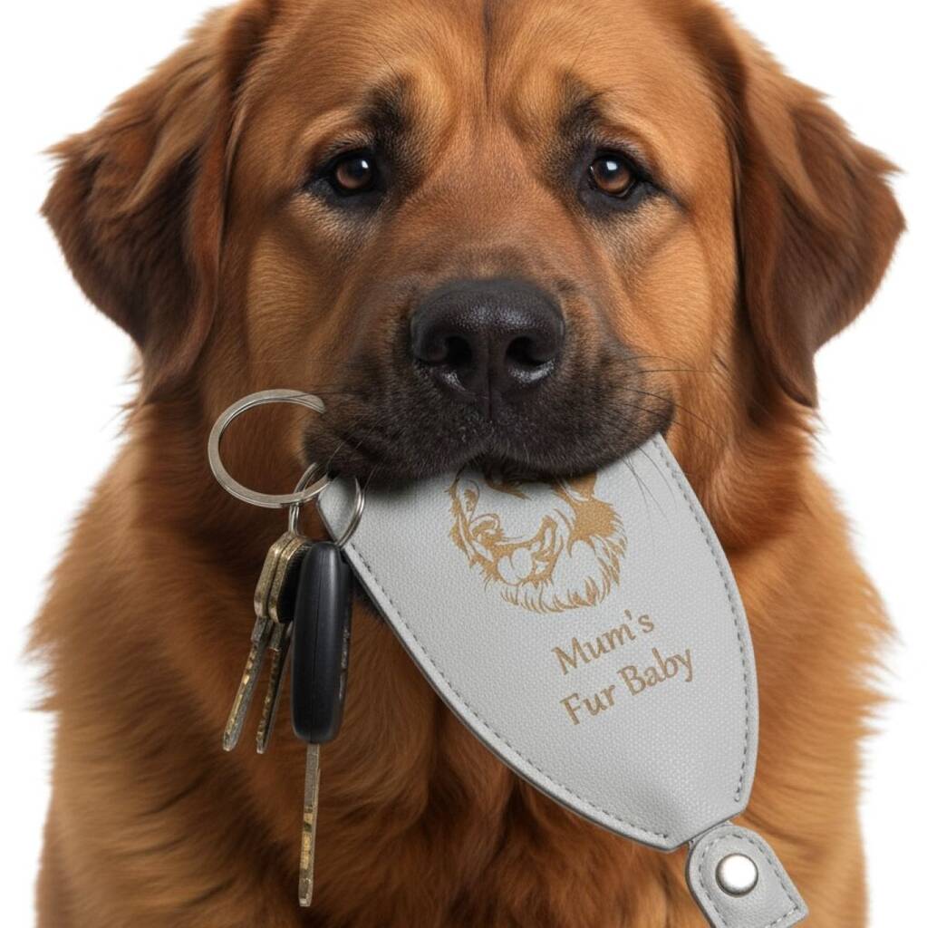 Personalised Dog Lover Key Holder Gift Engraved Name, 1 of 12