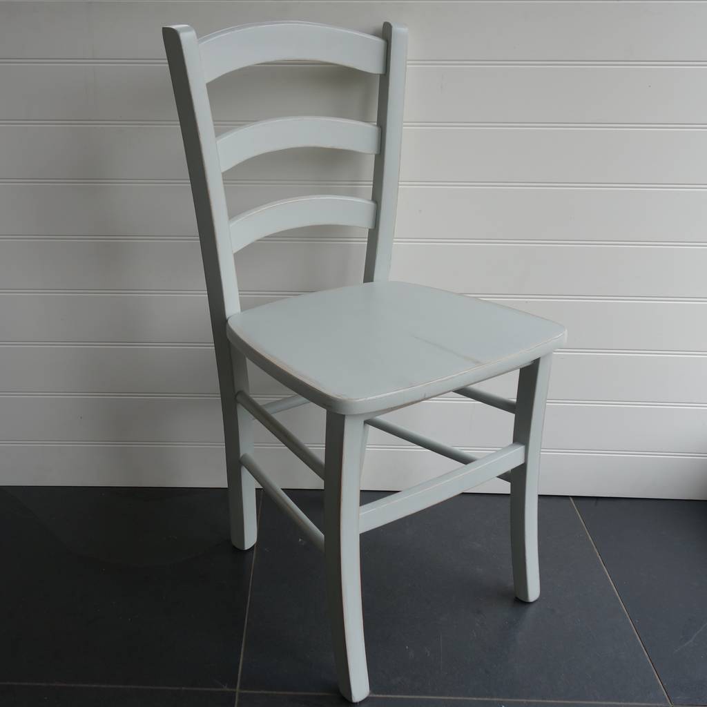 italian cafe chair hand painted in any colour by rectory blue