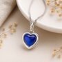 Personalised Girls Sterling Silver Heart Mood Stone Necklace, thumbnail 1 of 11