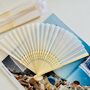 Personalised White Portable Silk Fan Gift For Women, thumbnail 7 of 12