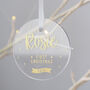 Personalised First Christmas Acrylic Decoration, thumbnail 2 of 5