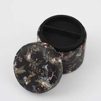 Wonderland Black Round Jewellery Box, 3 of 5