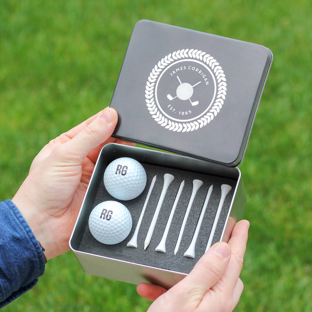 Personalised Golf Set With Golf Balls And Tees, 1 of 5