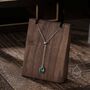 Emerald Green Oval Cz Lariat Pendant Necklace, thumbnail 1 of 11