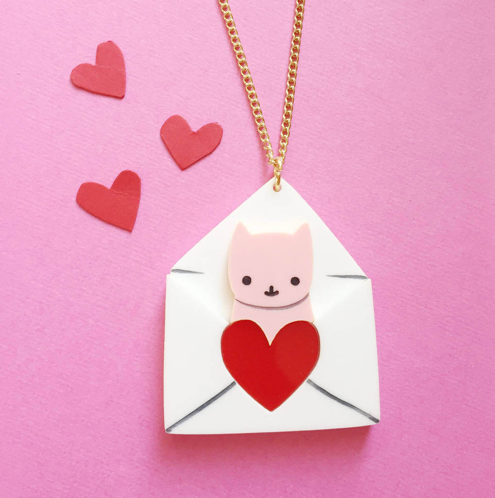 Valentines Love Letter Necklace By I Love Crafty | notonthehighstreet.com