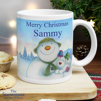 Personalised The Snowman And The Snowdog Mug, 3 of 4