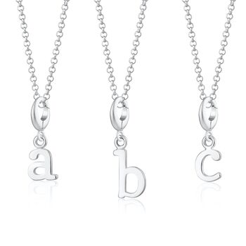 Sterling Silver Letter Charm Necklace, 3 of 7