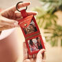 Personalised Leather Keyring For Dads With Two Photos, thumbnail 4 of 8