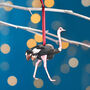 Ostrich Christmas Tree Decoration, thumbnail 1 of 4