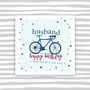 Husband Birthday Card Cycling Theme, thumbnail 1 of 3