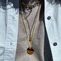 Hope Tiger's Eye Disc Cord Necklace, thumbnail 4 of 5