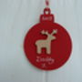 Personalised Reindeer Christmas Bauble Decoration, thumbnail 3 of 5