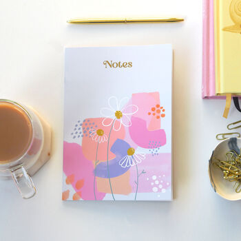 A5 Gold Foiled Daisy Notebook, 2 of 3