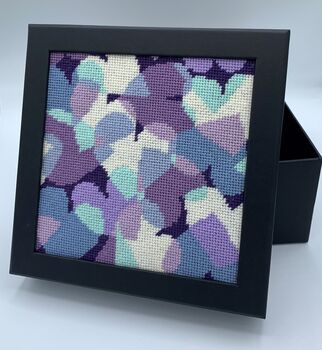 Cool Hearts Stitch Your Own Box Tapestry Kit, 2 of 7