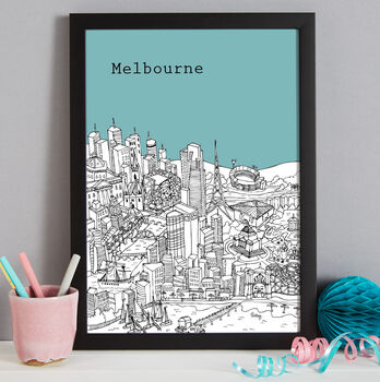Personalised Melbourne Print, 9 of 10