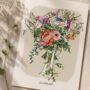 Personalised Wedding Bouquet Portrait, thumbnail 3 of 8