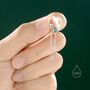 Tiny Emerald Green Droplet Cz Stud Earrings, thumbnail 5 of 12