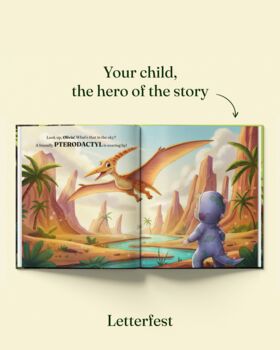 Personalised Children's Dinosaur Story Book, 8 of 10