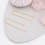 Sterling Silver Minimalist Bar Ear Threader, thumbnail 9 of 12