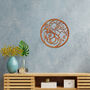 Swirl Metal Wall Art: Sun And Waves Room Decoration, thumbnail 7 of 12