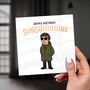 Sunshine Birthday Card – Funny Music Fan Greeting Card, thumbnail 2 of 6