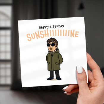Sunshine Birthday Card – Funny Music Fan Greeting Card, 2 of 6