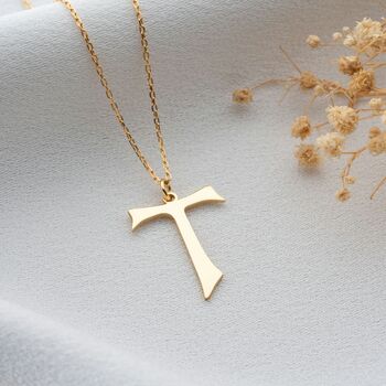Saint Francis Tau Cross Necklace, 2 of 9