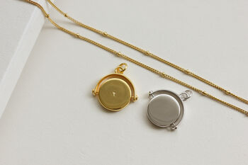 Gold Vermeil Personalised Spinner Necklace, 4 of 4