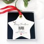 Personalised Nan Christmas Hanging Xmas Jingle Star, thumbnail 2 of 2