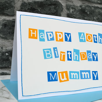 Personalised Womens 40th Birthday Card, 2 of 3