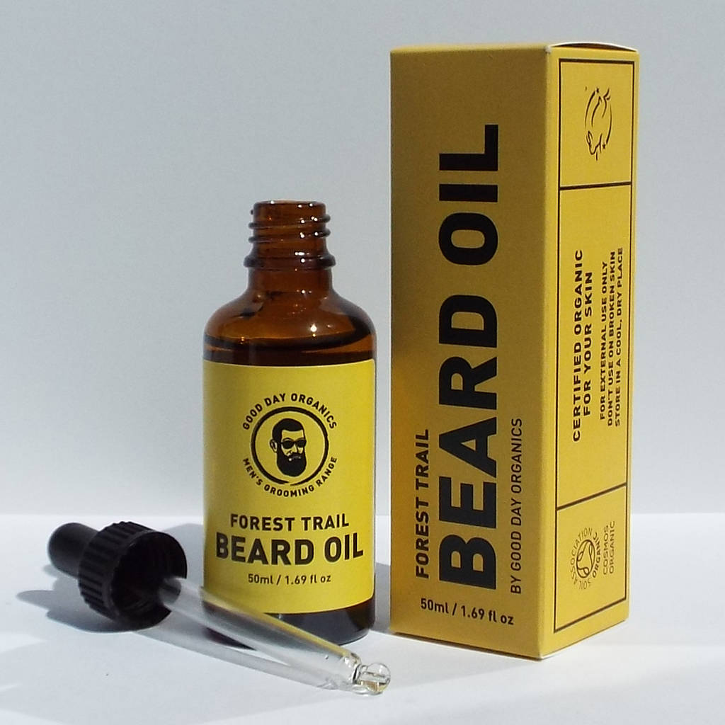 Organic Uk Made Forest Trail Scented Beard Oil By Good Day Organics