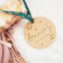 Baby's 1st Christmas Personalised Tree Decoration, thumbnail 2 of 3