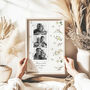 Personalised Photo Print For Mum With Daisy And Butterfly Border, thumbnail 2 of 2