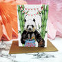 'Festive Fiesta' Panda Christmas Card, thumbnail 2 of 2