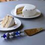 Hand Painted Blue And White Cake Server, thumbnail 1 of 3