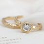 'Aria' Round Diamond 9ct Gold Solitaire Engagement Ring, thumbnail 5 of 6