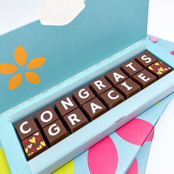 Personalised Congratulations Chocolate Gift, 2 of 5