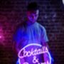 'Cocktails And Dreams' Neon Sign, thumbnail 4 of 5