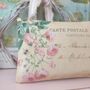 French Postcard Rose Design Gift Pillows, thumbnail 8 of 8