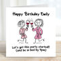 Funny Birthday Card For Best Friend, thumbnail 2 of 3