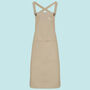 Cotton Canvas Cross Back Apron Personalised With Initials, thumbnail 2 of 7