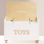 White Wooden Toy Box, thumbnail 3 of 3